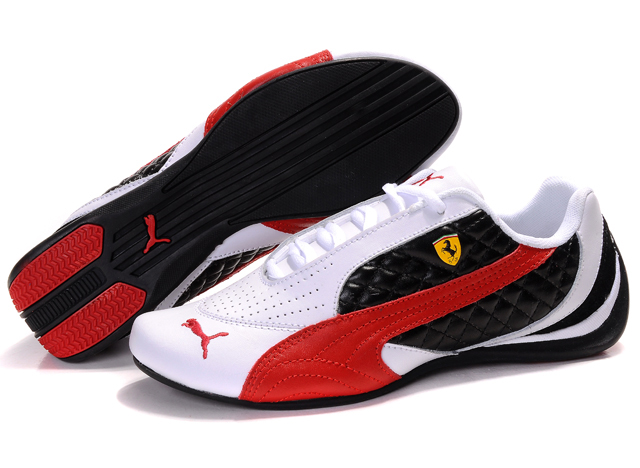Women's Puma Ferrari Induction Sneakers White/Black | Induction Shoe ...