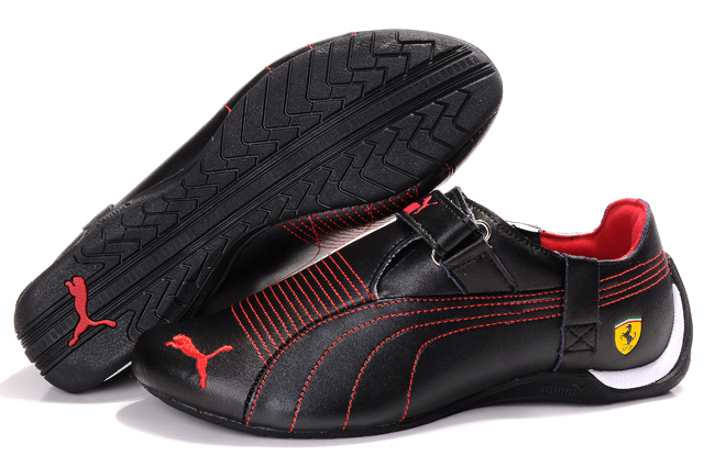 Puma Ferrari Trionfo Shoes Black/Red 